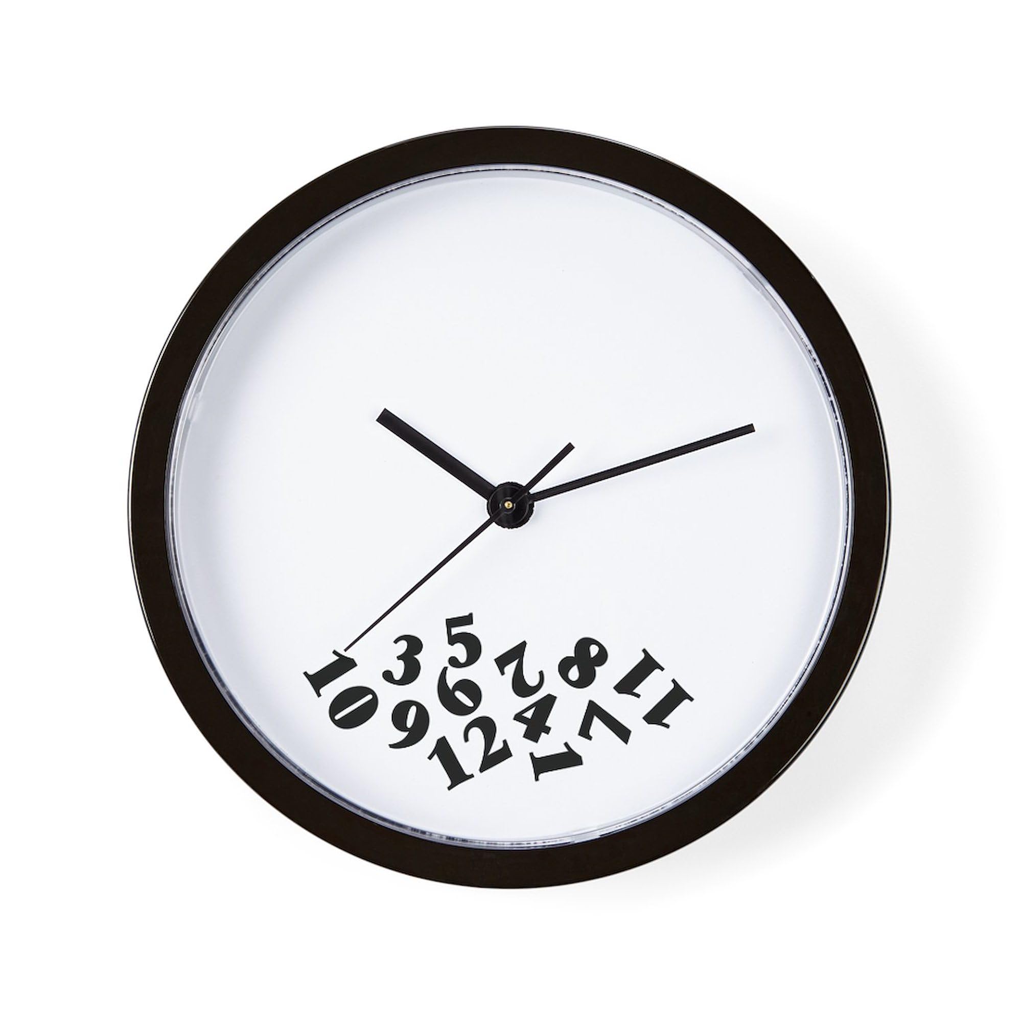 Fallen Numbers 10 Inch Wall Clock - Decorative Clock for Living Room, Kitchen, Office & Home Decor | Perfect for Home, Office, Dorm & Gift Giving