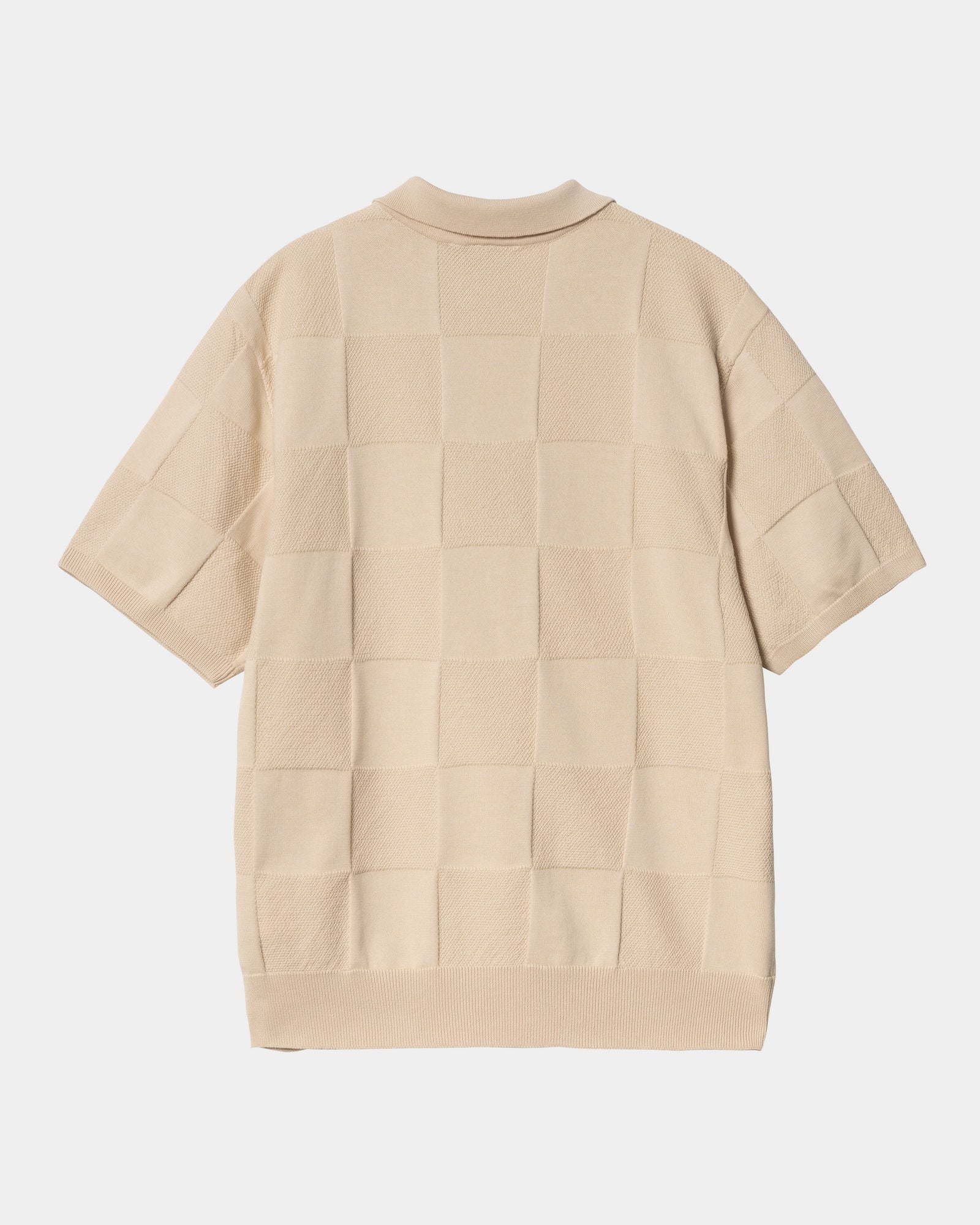Checker Polo Shirt for Men | Classic Fleur De Sel Design | Casual Wear, Office & Outdoor Activities