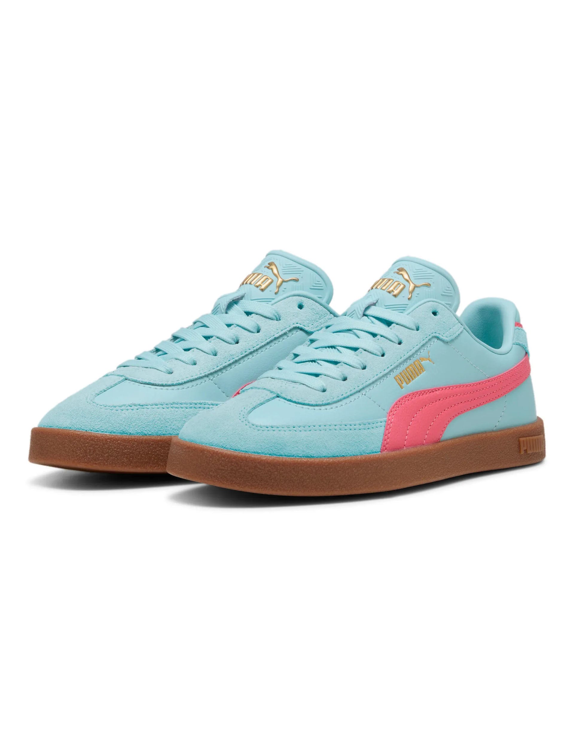 Club II Era Sneakers - Retro Style Men's & Women's Casual Shoes in Safe Lake/Peach Frost/Gum - Perfect for Streetwear, Skateboarding & Everyday Fashion