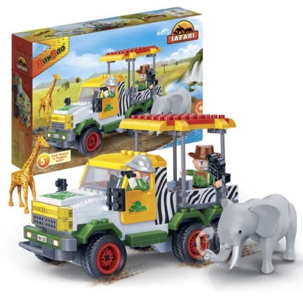 BanBao Wild Safari Adventure Jeep Building Set - 239 Pieces STEM Toy for Kids Ages 6-12 | Creative Construction Blocks for Jungle Exploration & Pretend Play