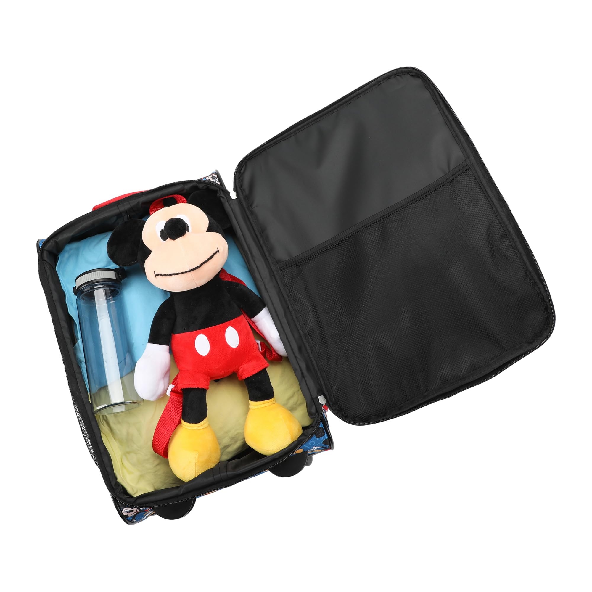 Disney Mickey Mouse Blue 18 Inch Pilot Case - Perfect for Travel, School & Business Trips | Durable Carry-On Luggage for Kids & Adults