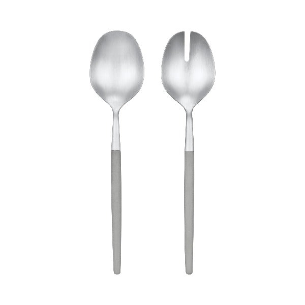 MAXIME Salad Servers- Mourning Dove