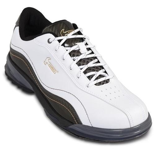 Men's Force White Carbon Right Hand Bowling Shoes - Lightweight & Durable for Competitive Play & League Bowling