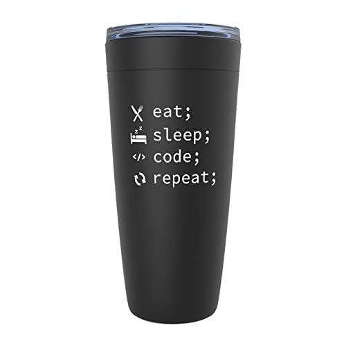 Eat Sleep Code Repeat Black
