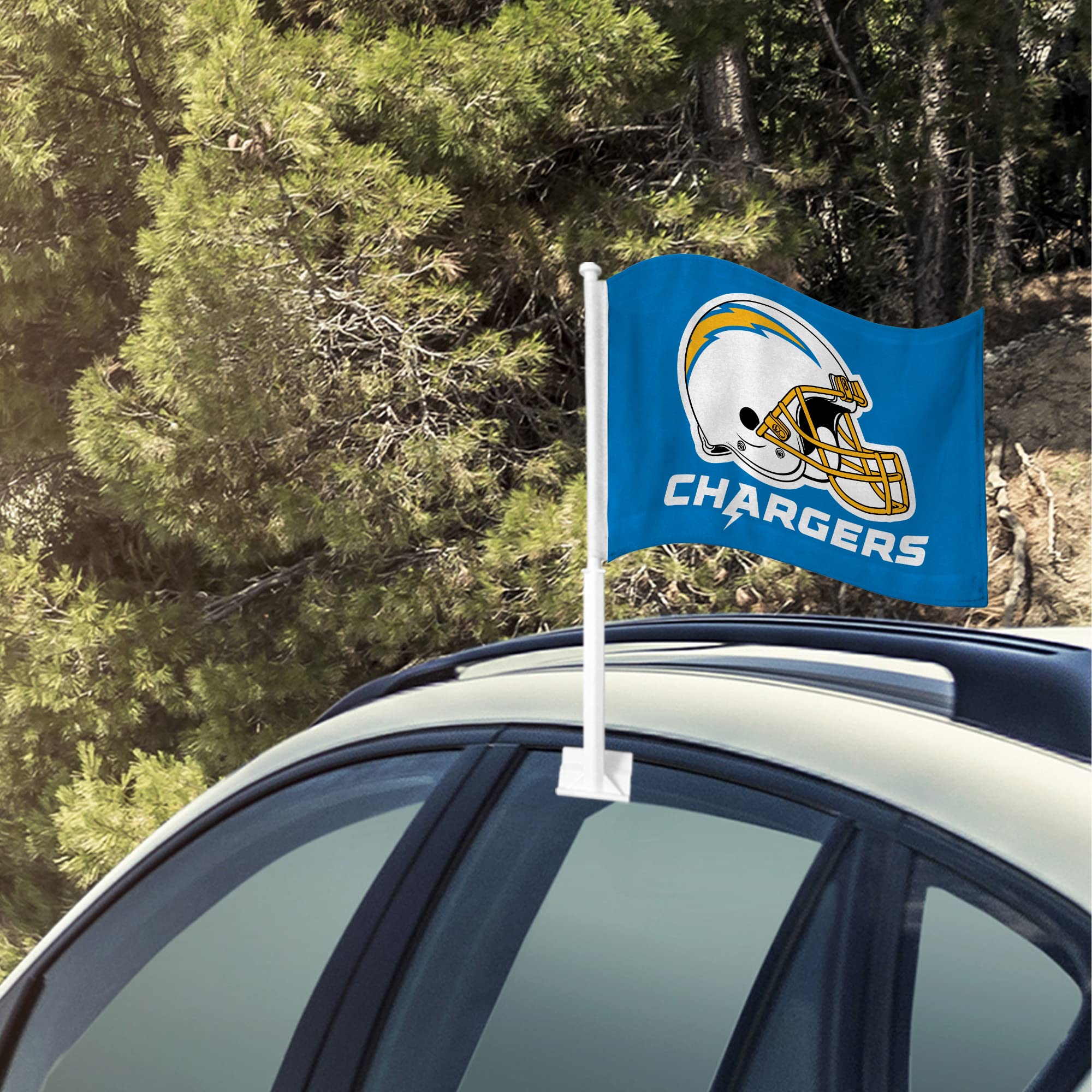 NFL Car Flag Double Sided - Premium Team Logo Car Accessory for Game Day & Tailgating - Show Your Team Spirit While Driving