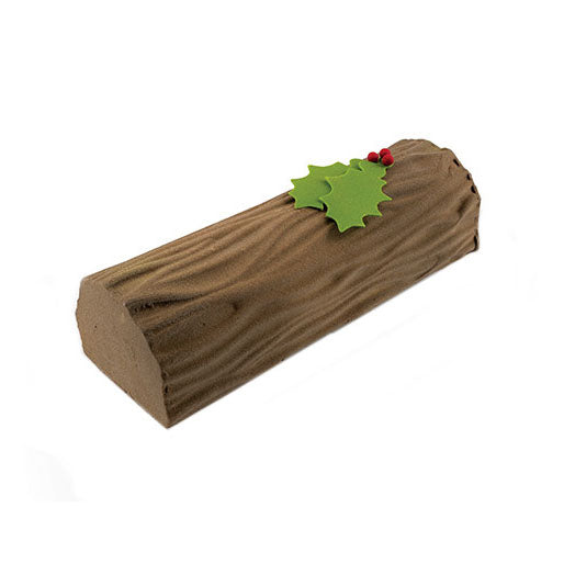 Premium SILIKOMART Tex01 Wood Buche Cake Texture Silicone Baking Mat (9.8x7.3x0.2 inches) - Non-Stick Pastry Sheet for Chocolate, Candy Making & French Desserts - Ideal for Home Bakers & Professional Chefs