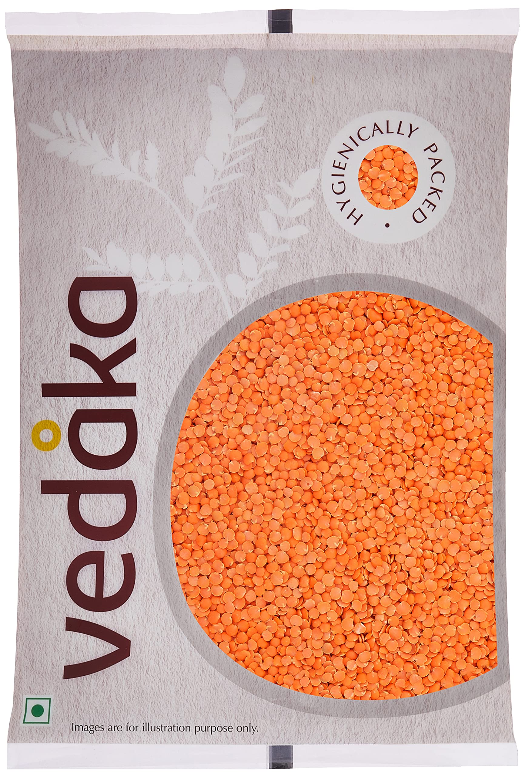 Vedaka Premium Unpolished Red Masoor Dal (Split Lentils) - 2kg | High Protein, Cholesterol-Free | Perfect for Indian Curries, Soups & Healthy Meal Prep