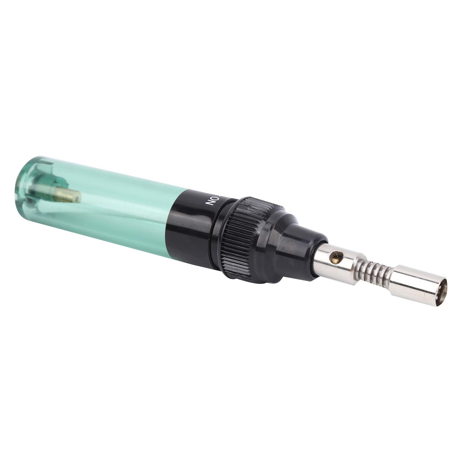 MT-100 Portable Gas Soldering Iron Gun - Compact Multi-Functional Welding Pen for Cars, Trucks & DIY Repairs (Transparent Green) | Ideal for Automotive Maintenance, Electronics Repair & Home Improvement Projects