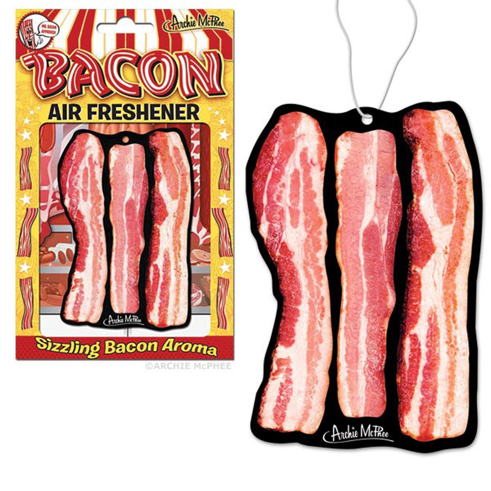 Bacon Air Freshener for Car & Home - Long Lasting Scented Freshener - Funny Novelty Gift for Bacon Lovers - Perfect for Office, Kitchen, or Road Trips