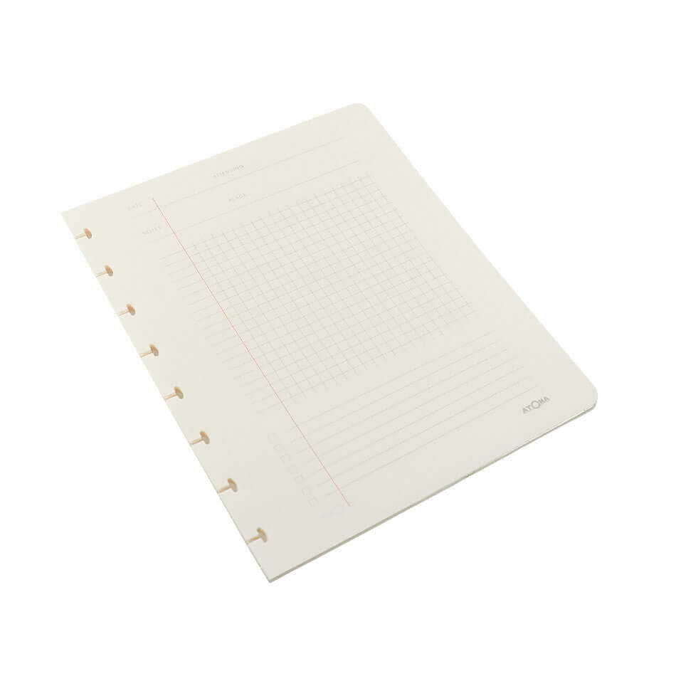 Atoma Meeting Notebook Refill - 165 x 210mm (6.5 x 8.3 inches) - Compatible with Atoma Discbound System - Perfect for Office Meetings, Note Taking & Business Planning