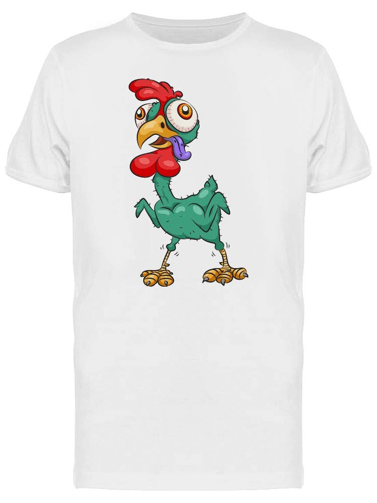 Smartprints Chicken Zombie T-Shirt for Men - Funny Graphic Tee for Casual Wear, Halloween Costume & Gamer Apparel