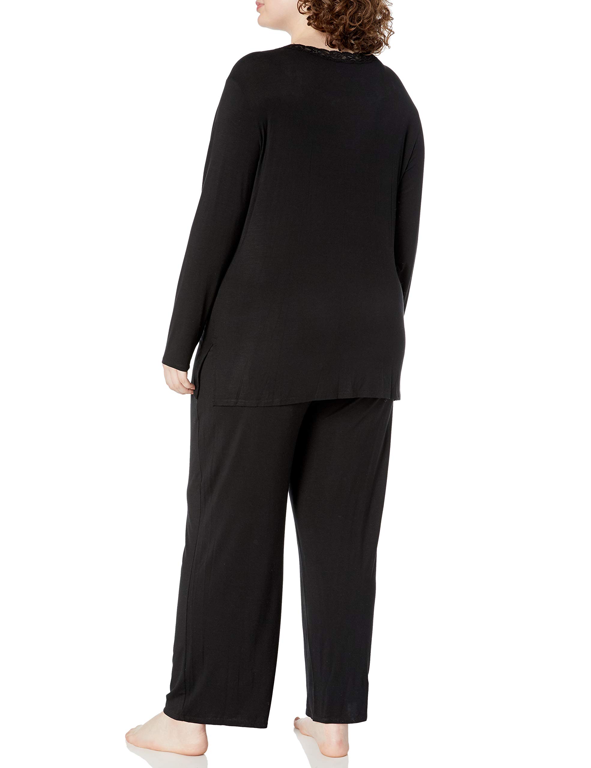 Natori Women's Feathers Knit Long Sleeve Pajama Set - Soft Comfortable Sleepwear for Women, Cozy Loungewear for Relaxing at Home or Sleeping