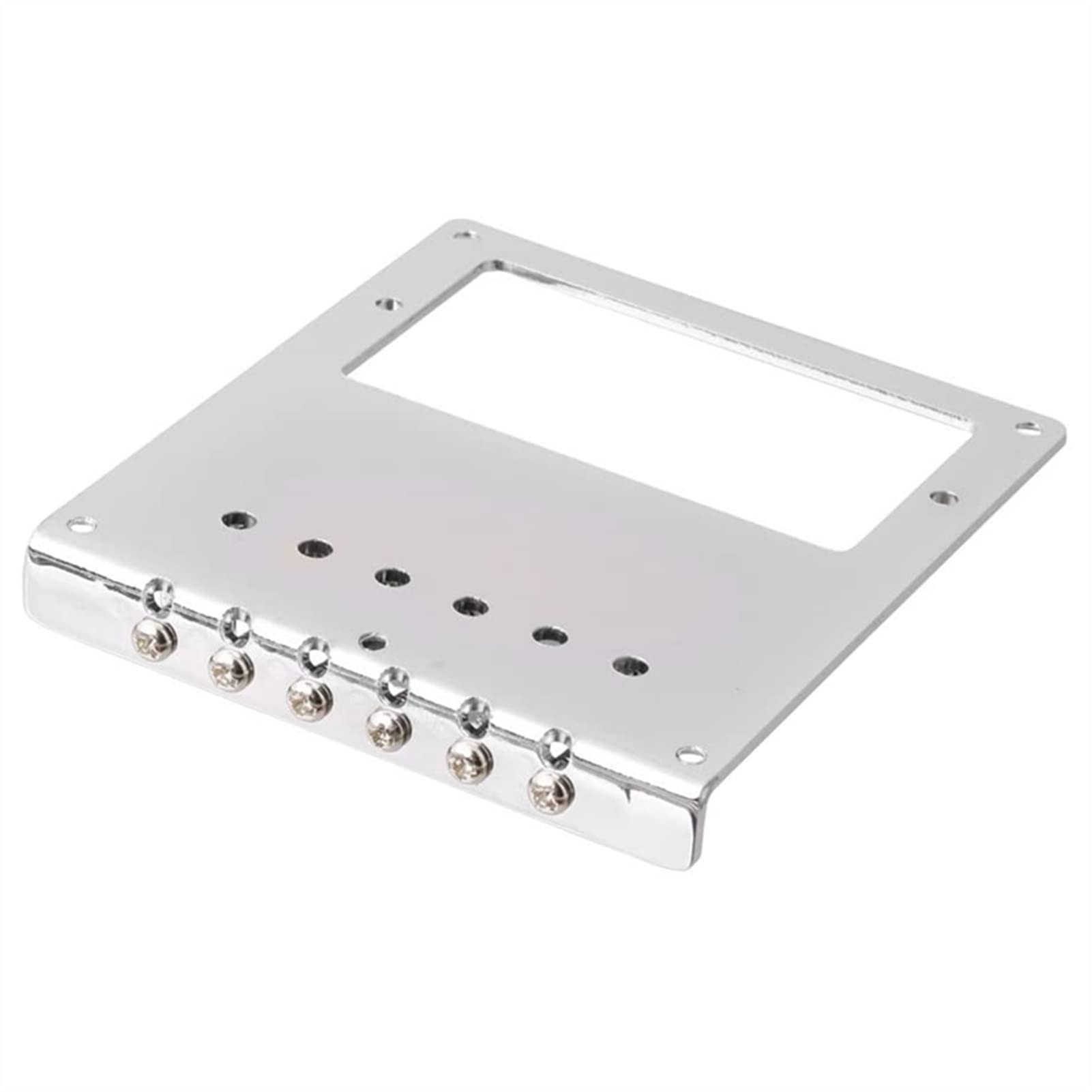6 Roller Saddle 6 String Humbucker Guitar Bridge for Tele Telecaster - Chrome Guitar Bridge System for Smooth String Action & Enhanced Sustain - Perfect for Country, Blues & Rock Performances