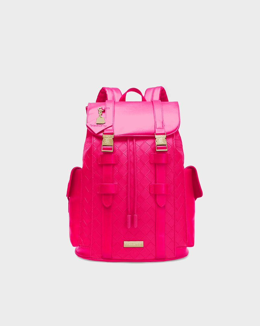 Bodega Explorer Backpack in Neon Pink - Durable & Stylish Travel Backpack for Hiking, School & Everyday Use