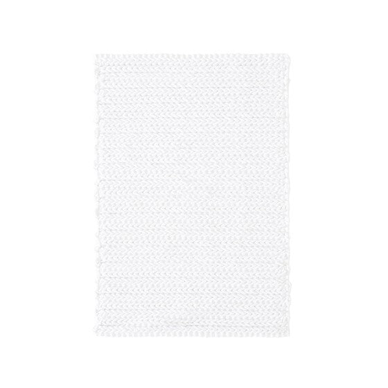Soft & Plush Lasso Cotton Chenille Chain Stitch Area Rug - Non-Slip Living Room Carpet for Bedroom, Nursery, and Home Decor