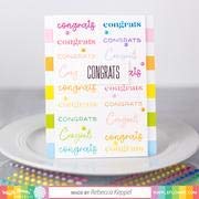 Waffle Flower Classic Sentiments Stamp Set - Essential Rubber Stamps for Handmade Greeting Cards, DIY Scrapbooking & Paper Crafting | Perfect for Birthday Cards, Wedding Invitations & Holiday Crafts