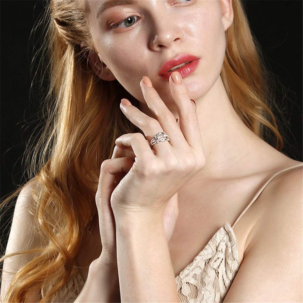 Jeulia 1 Carat Star Ring for Women - 925 Sterling Silver Cubic Zirconia Wedding Band, CZ Solitaire Engagement Ring, Anniversary & Promise Jewelry Gift - Perfect for Proposals, Weddings & Romantic Occasions