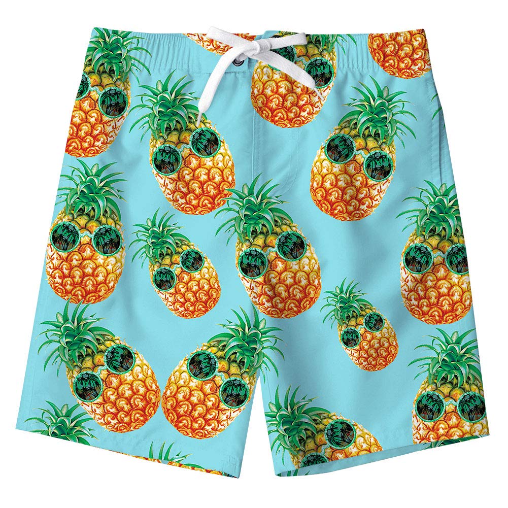 UNICOMIDEA Boys Quick Dry Swim Trunks with Mesh Lining - Lightweight Beach Shorts for Kids Ages 5-14 - Perfect for Swimming, Surfing, and Summer Outdoor Activities