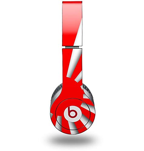Beats Solo HD Headphone Skin Decal Wrap - Rising Sun Japanese Flag Red Design | Protective Vinyl Cover | Compatible with Original Beats Solo HD (Headphones Not Included) | Perfect for Music Lovers, Travel & Gym Use