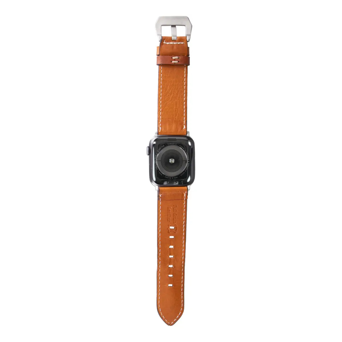 Premium Burnished Tan Leather Apple Watch Band for Men - Compatible with Era Series - Perfect for Business, Casual & Outdoor Activities