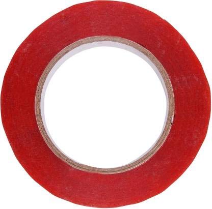 BLUSHIA Red Double-Sided Hair Wig Tape - Strong Hold for Hair Patches & Toupees (20 Meter Roll) - Ideal for Cosplay, Costumes, and Daily Wear