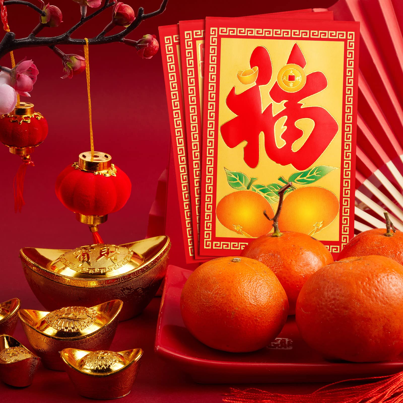 240 Pieces Chinese New Year Red Envelopes - Lucky Money Pockets for Spring Festival, Birthday & Wedding Gifts - Auspicious Hong Bao with Lovely Designs - Perfect for Lunar New Year Celebrations, Cash Gifts and Special Occasions