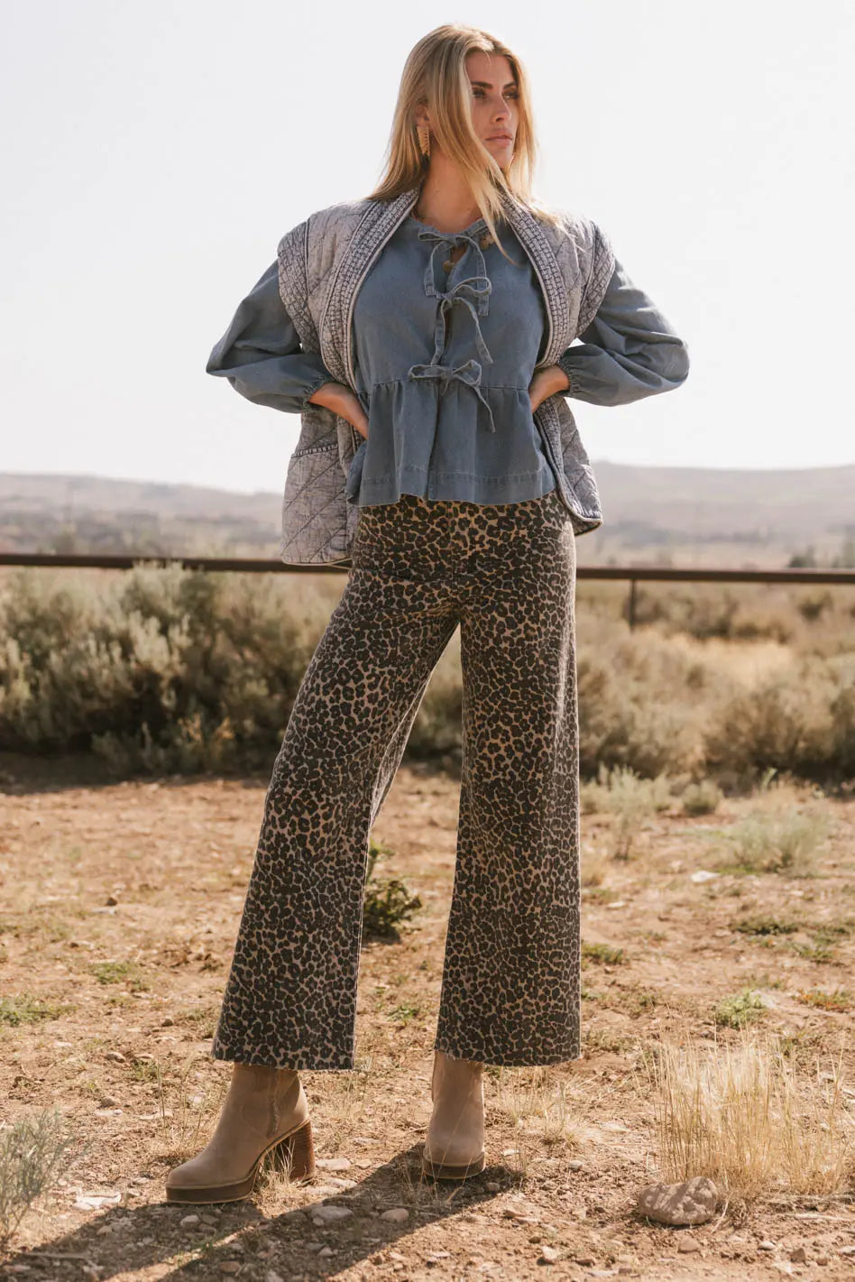 Kortnee Women's Leopard Print High Waist Skinny Jeans - Trendy Animal Print Denim Pants for Casual Outfits & Night Out