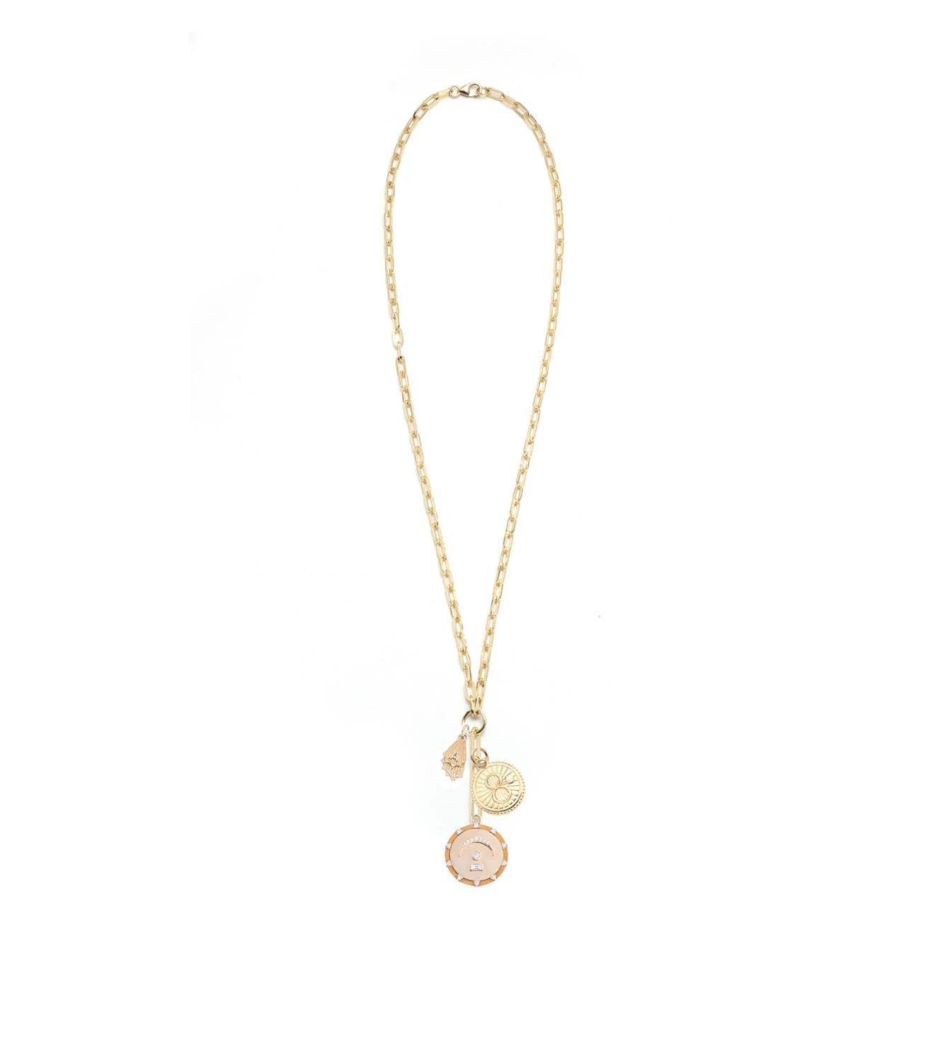 Pause, Balance & Reverie: Classic Fob Clip Extension Chain Necklace for Women - Elegant Layering Jewelry for Office, Date Night & Special Occasions