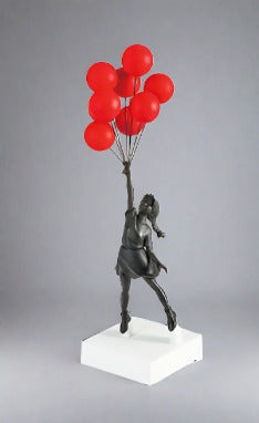 Banksy Flying Balloons Girl Art Sculpture - Street Art Collectible for Home Decor & Gift Giving
