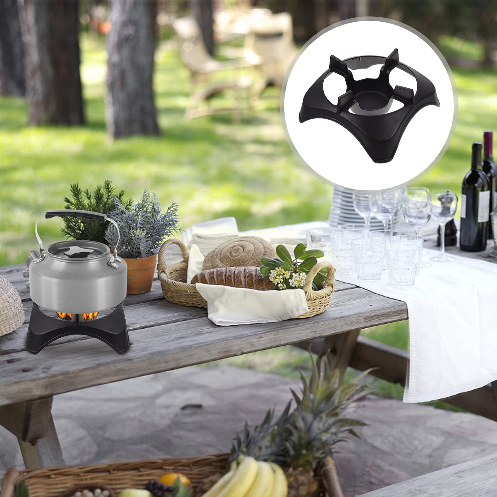 1pc Universal Alloy Hot Pot Cradle - Durable Gas Hob Pot Seat for Rice, Dry Pot & Party Use | Perfect for Hotels, Restaurants & Home Cooking