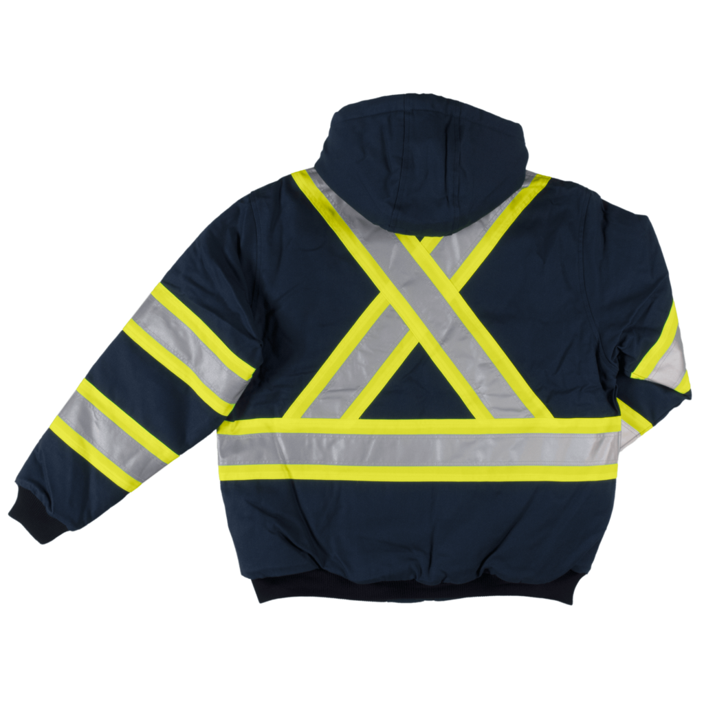 Tough Duck SJ25 Heavy-Duty Safety Bomber Jacket - Waterproof Work Jacket for Construction, Outdoor & Winter Wear