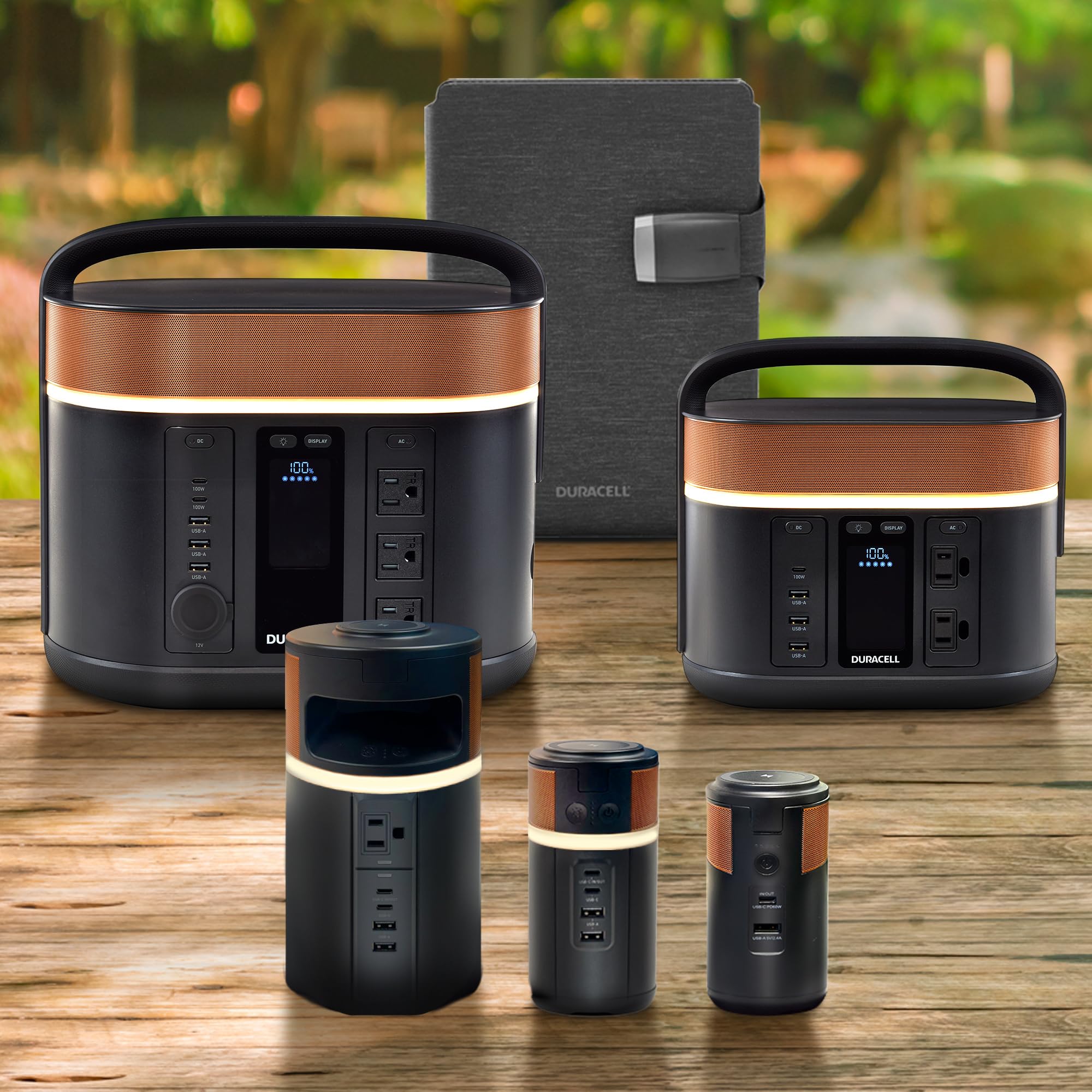 Duracell M100 Portable Power Station - Compact & Lightweight with Wireless Charging | Fast Charger for Laptops, Phones, Tablets, Smartwatches | Includes Charging Dock | Perfect for Camping, Travel & Emergency Power Backup