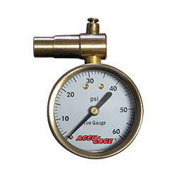 Accu Gage Presta Valve Dial Gauge - 60psi High Pressure Bike Tire Pump with Accurate Pressure Measurement | Perfect for Road Bikes, Mountain Bikes & Cycling Enthusiasts