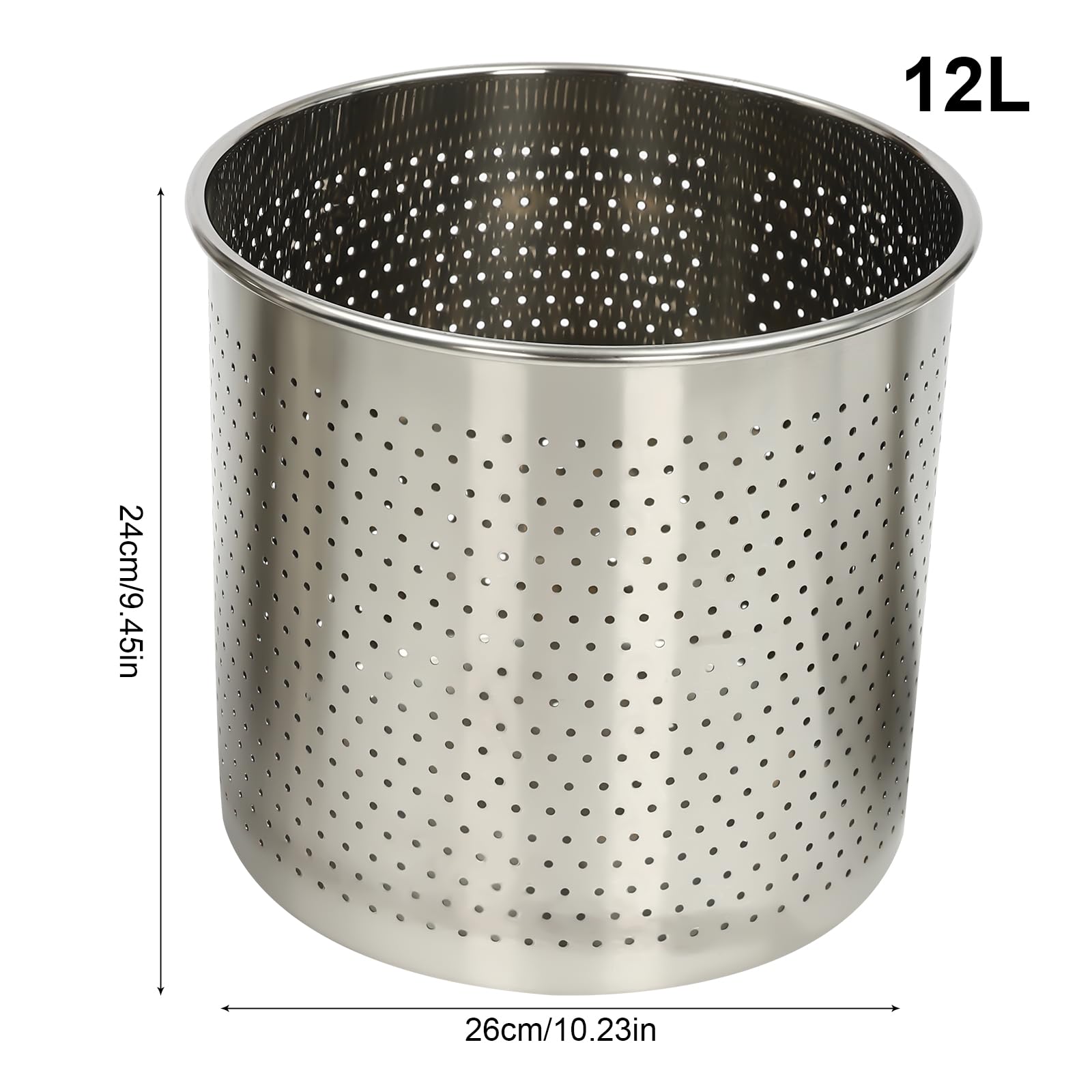 Stainless Steel 22L/5.8 Gallon Fruit Wine Press & Cider Press with Dual Barrels - Manual Juice Extractor for Apple, Grape, Berries - Perfect for Home Brewing, Winemaking & Olive Oil Extraction