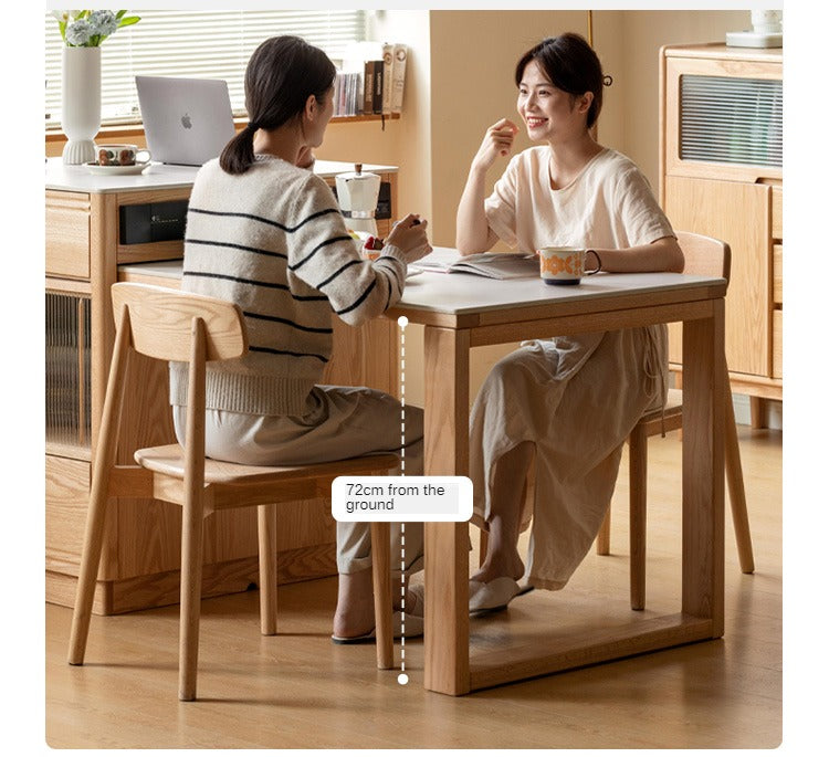 Solid Oak Wood Kitchen Island with Extendable Table and Retractable Cutting Board - Perfect for Small Kitchens, Dining, and Food Prep