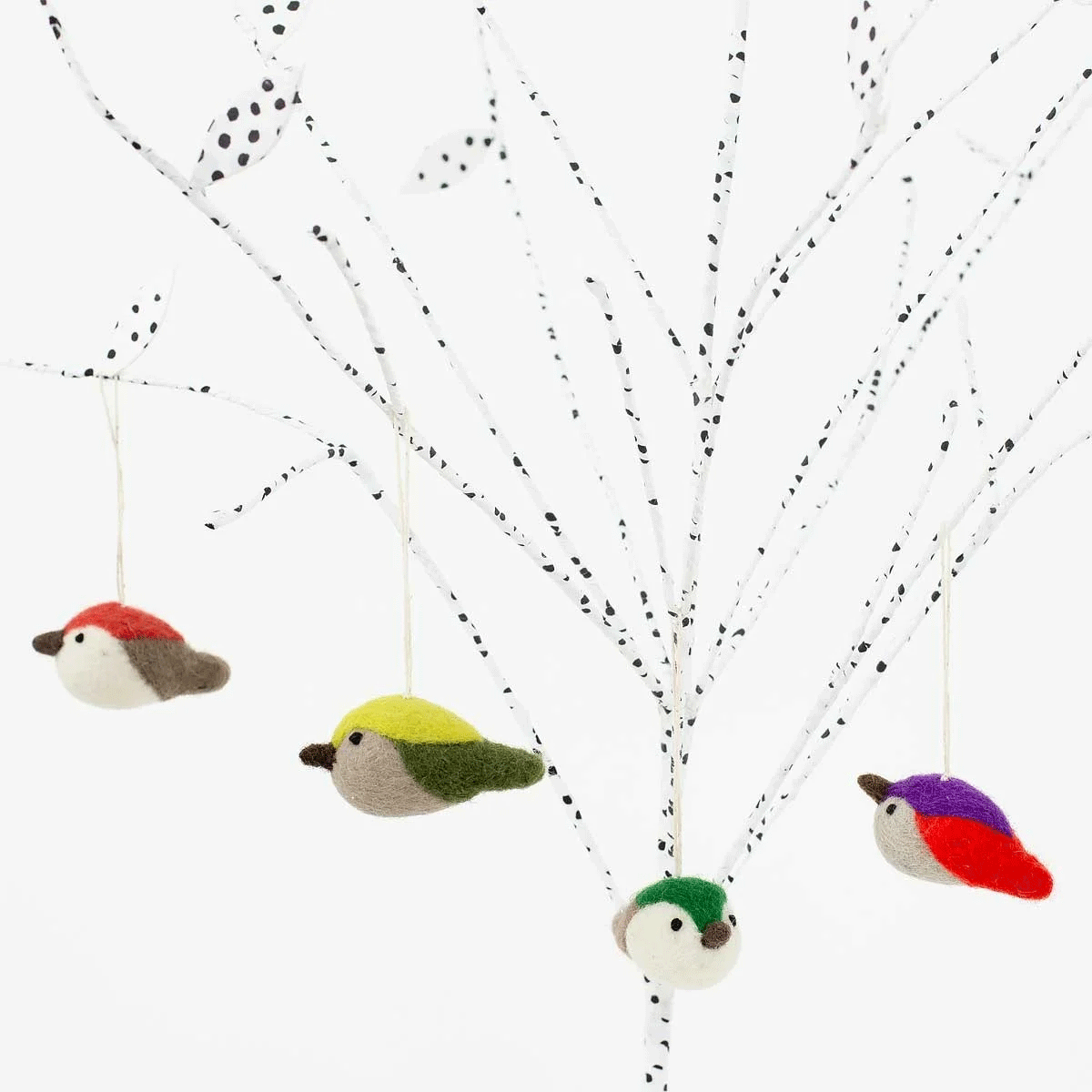 Handmade Hummingbird Felt Decorations - Vibrant AfroArt Wall Hanging for Home & Office Decor | Perfect for Living Room, Bedroom, Nursery & Gift Giving