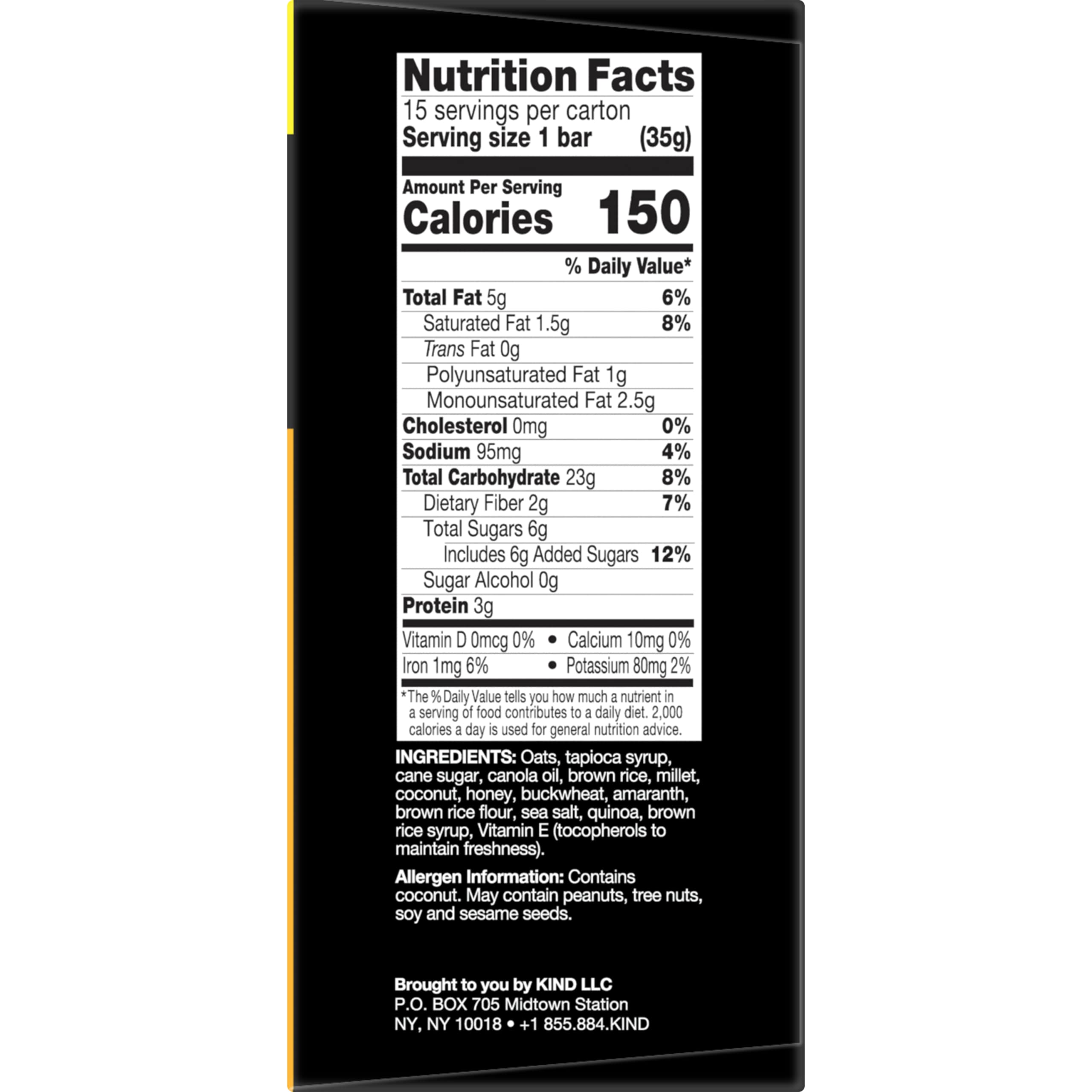 KIND Healthy Grains Bars - Gluten Free Oats & Honey with Toasted Coconut (60 Count, 1.2 oz) - Perfect for Breakfast, Snacks & On-the-Go Nutrition
