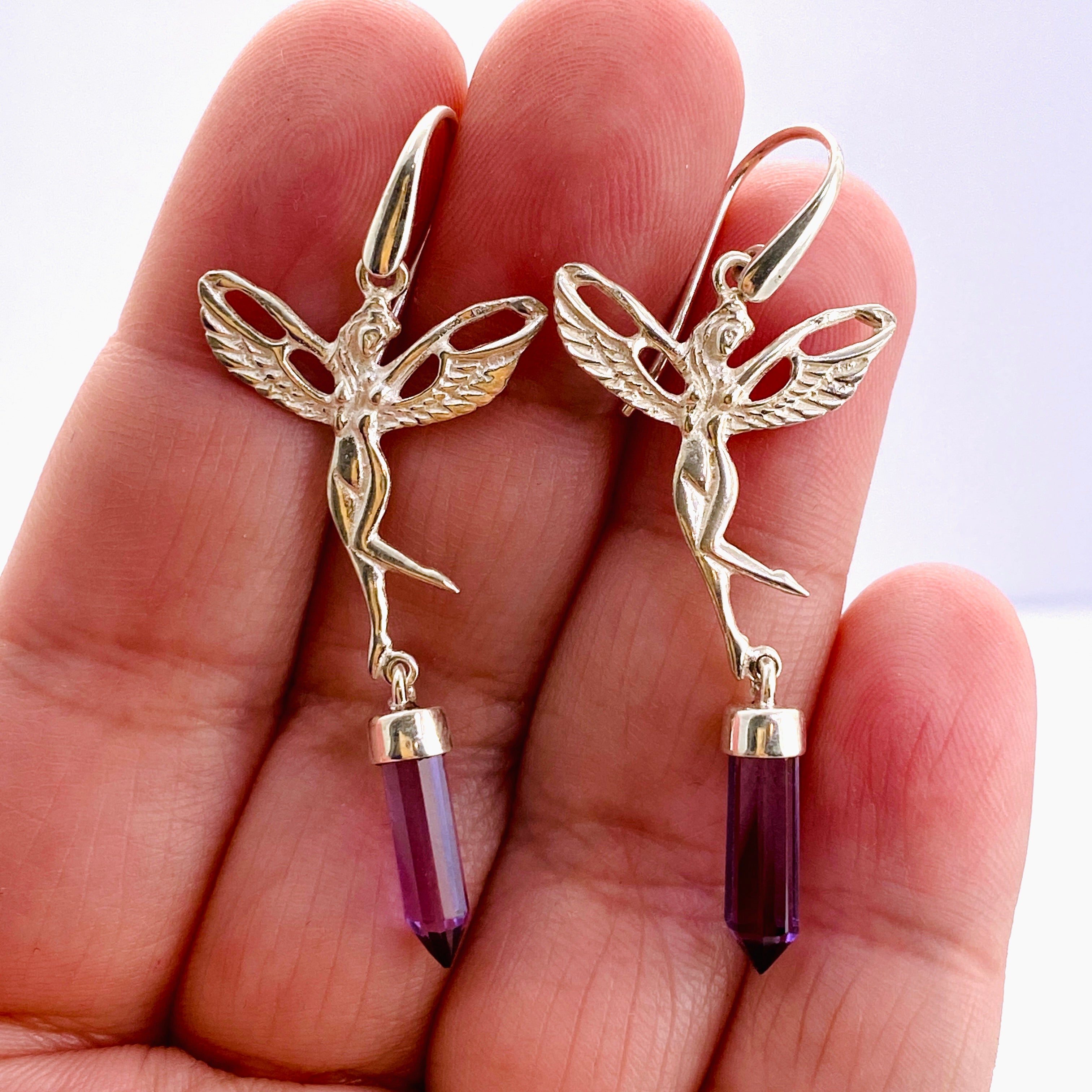 Gemstone Fairy Point Earrings for Women - Elegant Dainty Stud Earrings with Natural Stones - Perfect for Daily Wear, Parties & Gifts (PEGJ309)