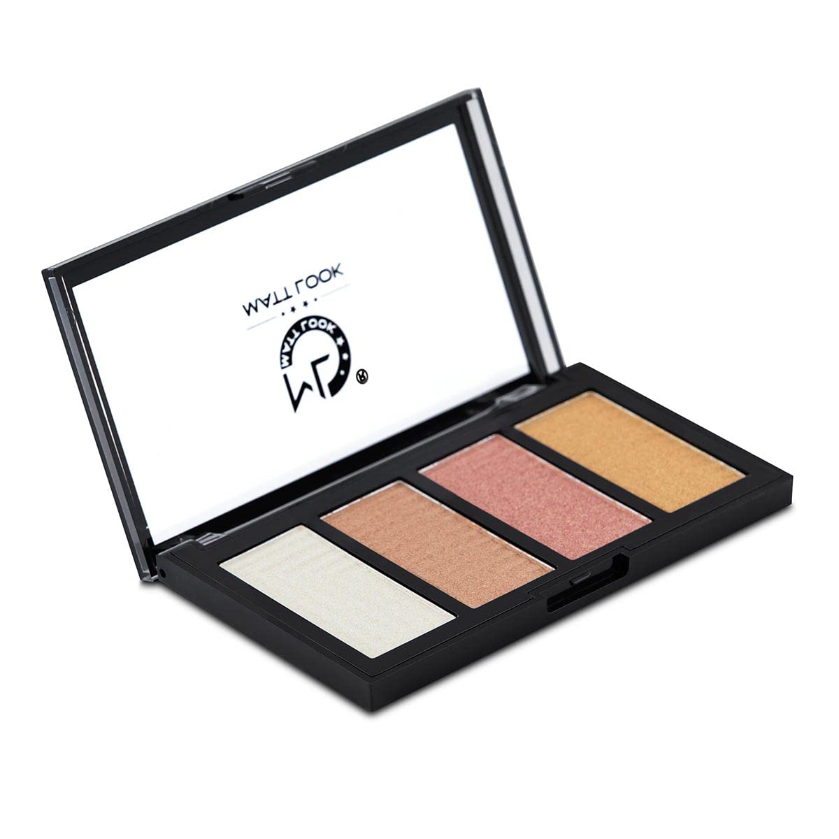 MATT LOOK Beauty Highlighter Palette - Pressed Powder Highlighter for Face & Body, Sun & Sand Shade (20g) | Perfect for Contouring, Highlighting & Glowing Makeup Looks