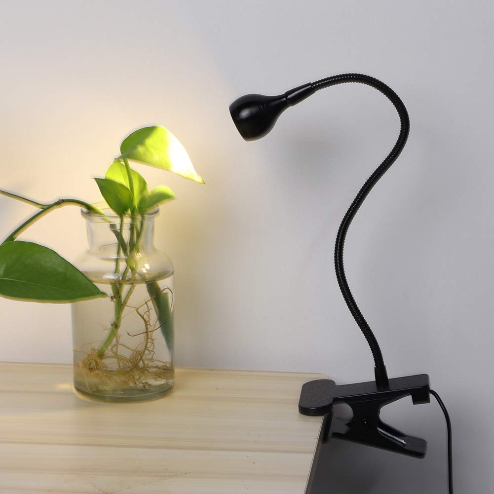 Yosoo USB LED Clamp Light - Adjustable Flexible Gooseneck Desk Lamp for Reading, Studying, Night Light | Perfect for Bedside, Office, Dorm Room & Home Use