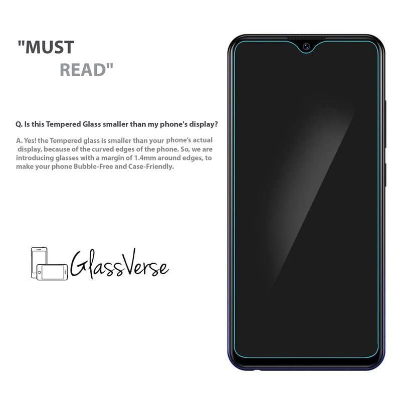 Premium 9H Tempered Glass Screen Protector for Samsung Galaxy F41 (6.4 Inch) - Full Screen Coverage, Anti-Scratch, Bubble-Free Installation Kit Included - Perfect for Daily Protection & Gaming