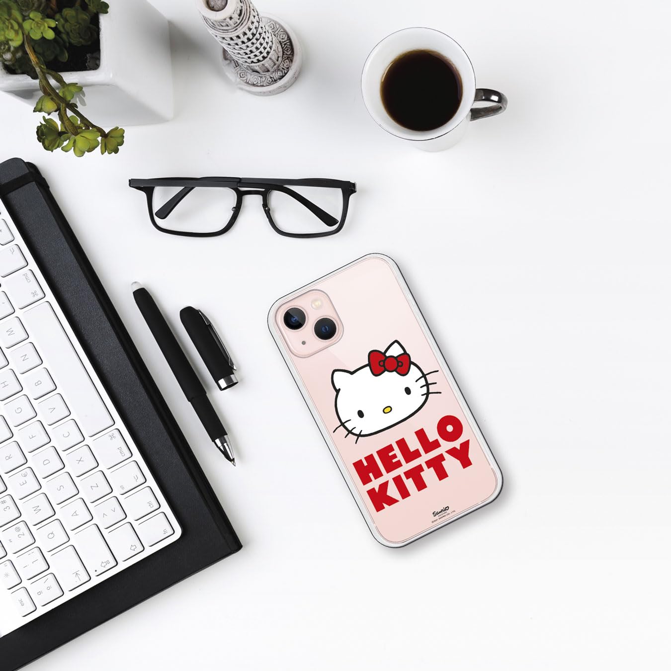 Personalized iPhone 13 Case with Hello Kitty Logo - Cute White Protective Cover for Women Girls | Perfect Gift for Birthday, Valentine's Day & Everyday Use