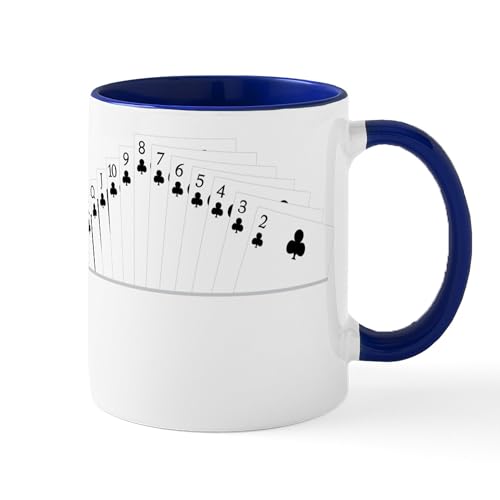 White/Navy Inside - Clubs Bridge Suit Mug
