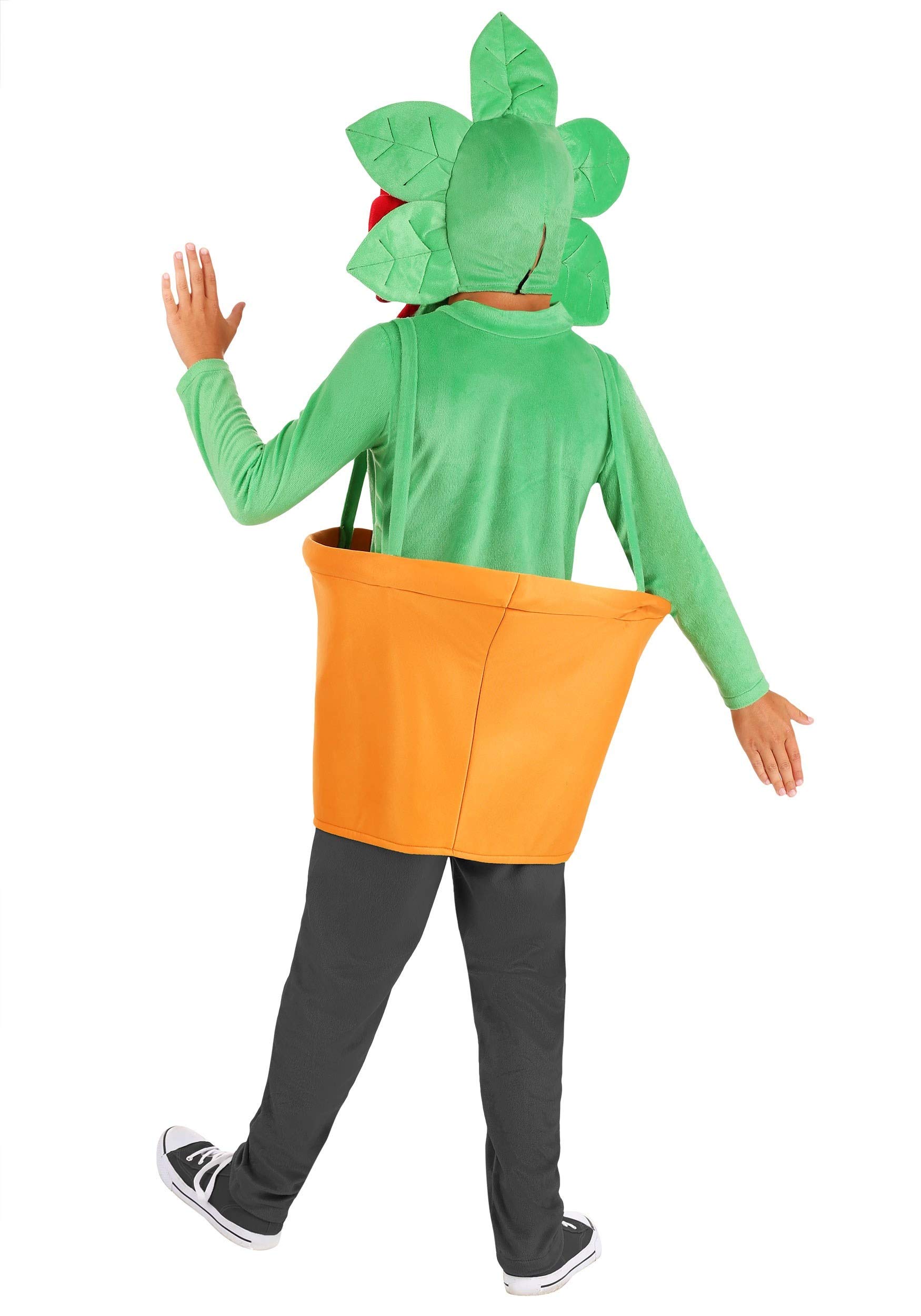 Hungry Venus Fly Trap Costume for Kids - Soft Velour Shirt with Hood & 3D Teeth - Halloween Plant Costume - Perfect for Dress-Up, Cosplay, and Botanical-Themed Parties