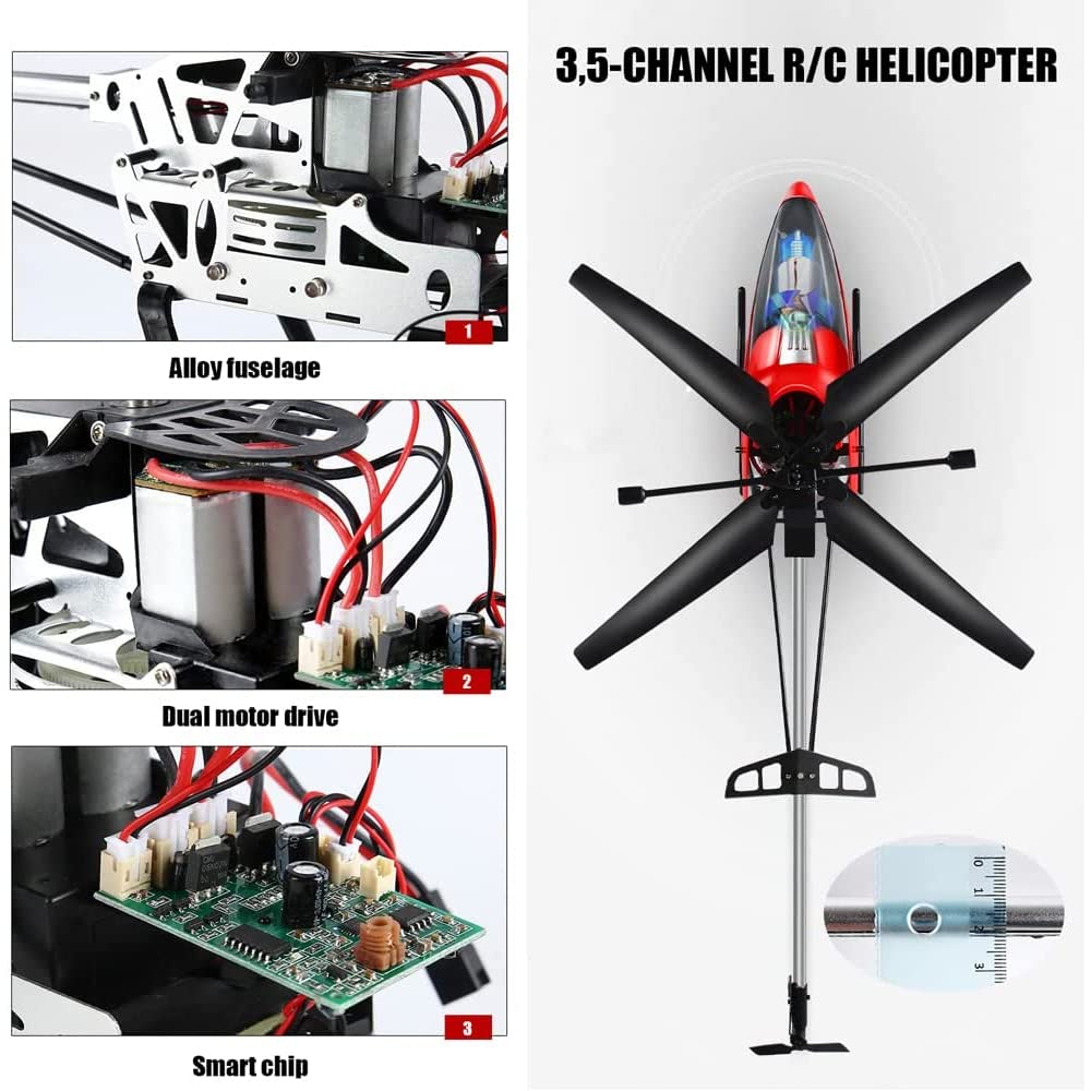 Fall-Resistant RC Drone with 2 Batteries - Large Remote Control Helicopter for Kids & Adults, Durable Electric Airplane Toy for Outdoor Flying - Perfect Birthday Gift for Boys, Girls & Parents (Great for Backyard, Park & Beach Adventures)