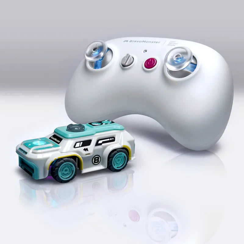 BravoMonster 1:72 Scale Micro Drift RC Car - 2.4GHz Full Proportional Remote Control RTR with FPV Camera - Perfect for Indoor Racing, Drift Practice & FPV Experience