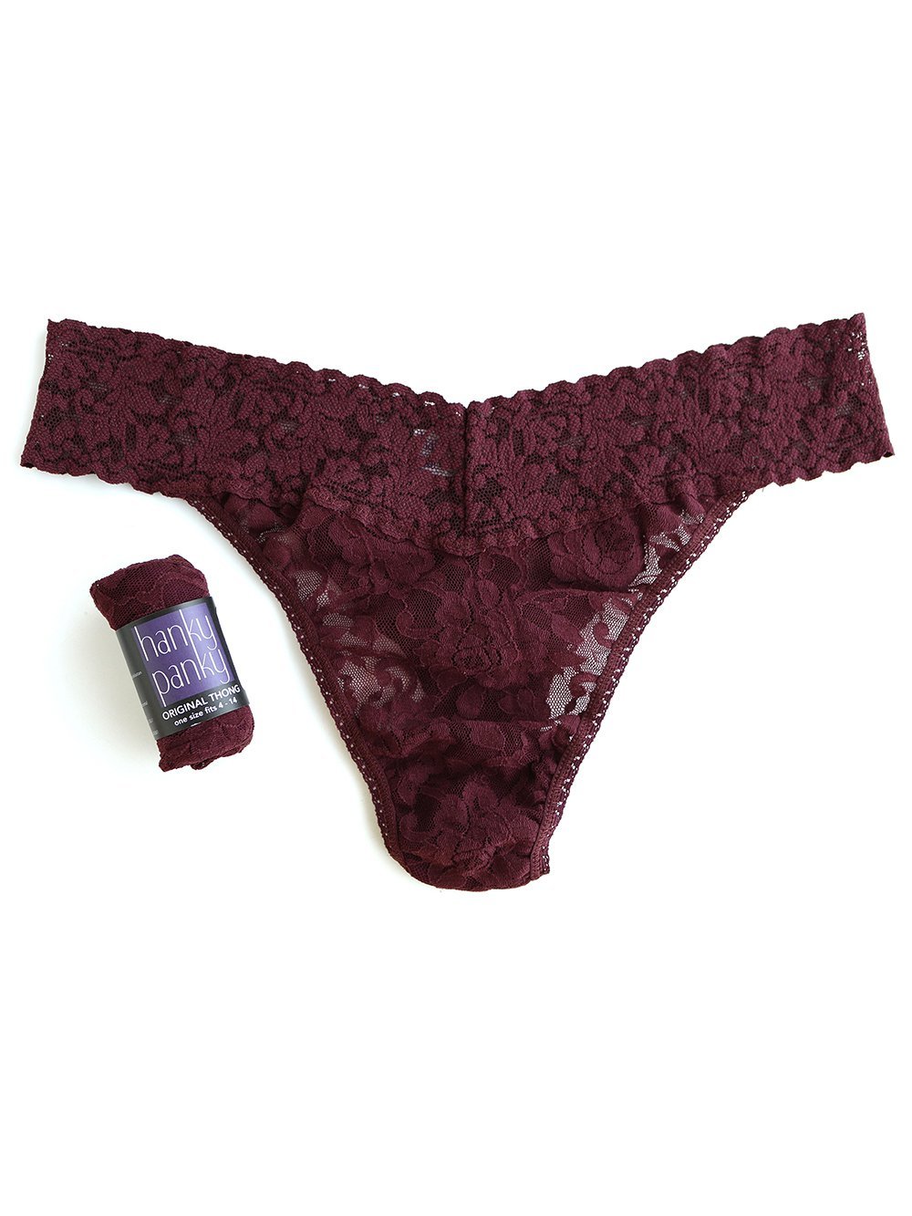 Signature Lace Original Rise Thong - Soft & Comfortable Women's Underwear for Everyday Wear, Date Night & Special Occasions