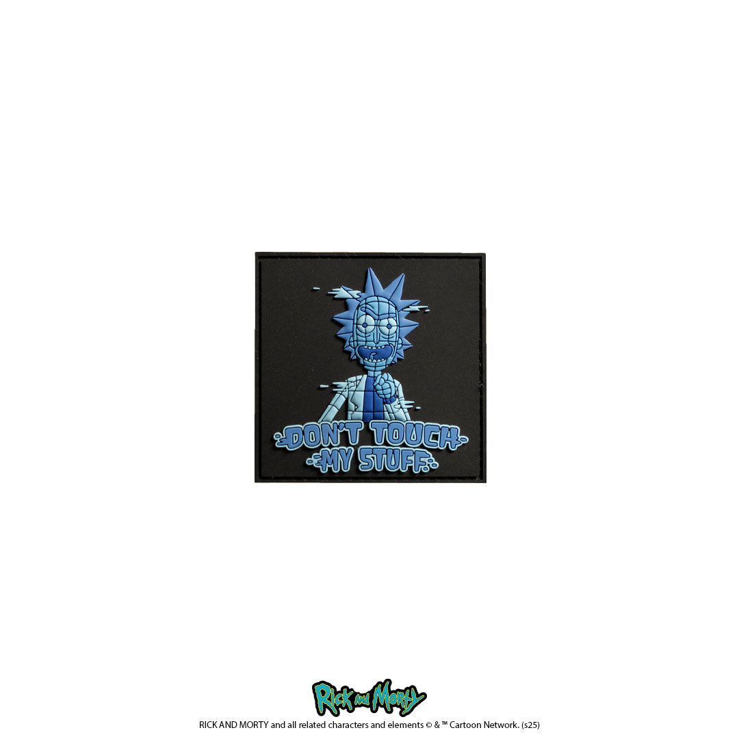 Rick and Morty Don't Touch My Stuff Iron-On Patch - Funny Cartoon Embroidered Badge for Jackets, Backpacks & DIY Crafts
