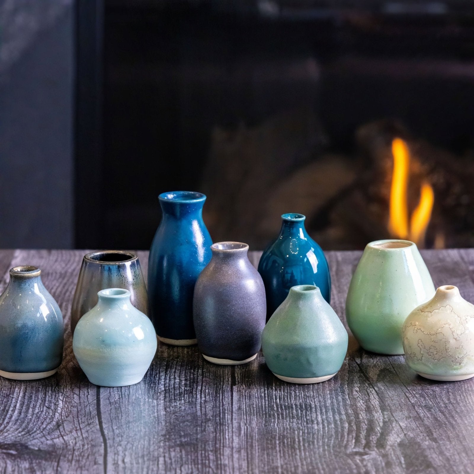 Miniature Tiny Stoneware Bud Vase - Small Ceramic Pot #574 for Succulents, Herbs & Floral Arrangements | Perfect for Home Decor, Wedding Centerpieces & DIY Crafts
