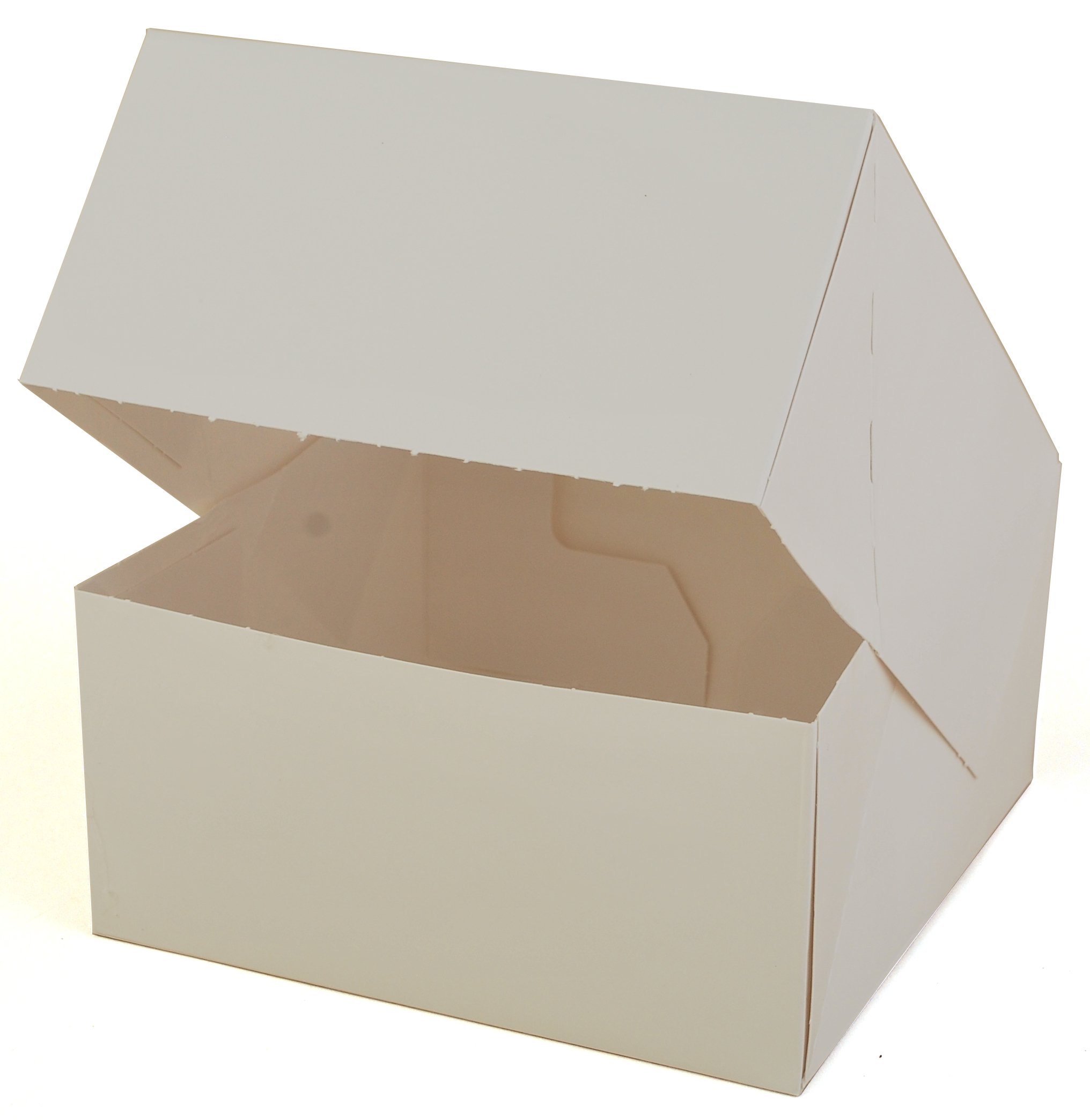 Premium SCT White Window Bakery Boxes with Attached Flip Top Lid - 6x6x3 Inch - 200 Count Bulk Pack - Perfect for Cupcakes, Cookies & Pastries - Commercial & Home Baking Use